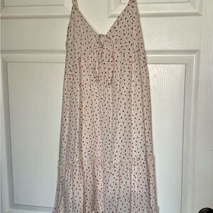 Chic White and Red Floral Dress